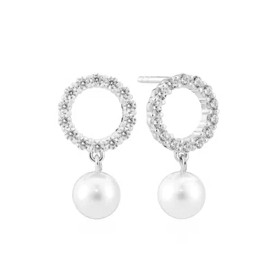 Sif Jakobs Jewellery Women's Earrings Biella Perla Uno Silver
