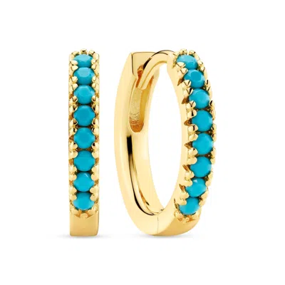 Sif Jakobs Jewellery Women's Earrings Ellera - Gold & Turquoise