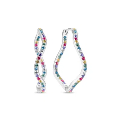 Sif Jakobs Jewellery Women's Earrings Ellera Waves - Silver - Multicolour - Xgrande