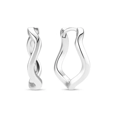 Sif Jakobs Jewellery Women's Earrings Ellera Waves Pianura - Silver Grande