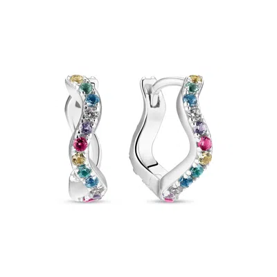 Sif Jakobs Jewellery Women's Earrings Ellera Waves Silver -  Multicolour - Medio
