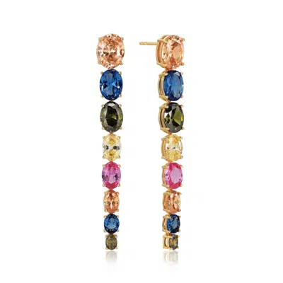Sif Jakobs Jewellery Women's Earrings Ellisse Lungo Otto - Gold Multi