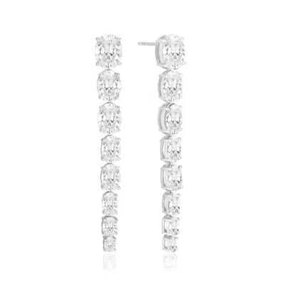 Sif Jakobs Jewellery Women's Earrings Ellisse Lungo Otto - Silver
