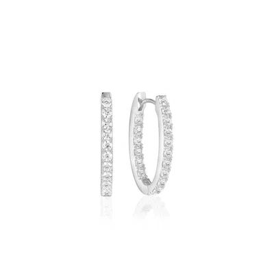Sif Jakobs Jewellery Women's Earrings Ellisse White Silver Piccolo