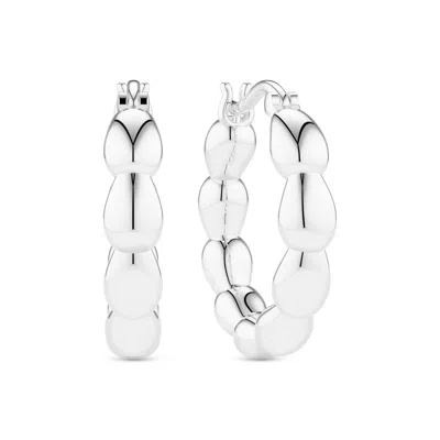Sif Jakobs Jewellery Women's Earrings Goccia Cerchi Pianura - Medio - Silver