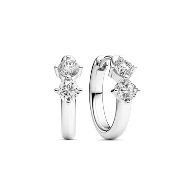 Sif Jakobs Jewellery Women's Earrings Princess Creolo - Silver- Piccolo