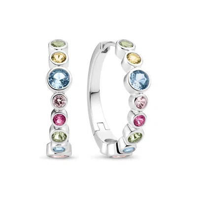 Sif Jakobs Jewellery Earrings Sardinien Creolo In Multi