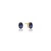 Sif Jakobs Jewellery Women's Gold / Blue Earrings Ellisse Carezza Gold Blue In Multi