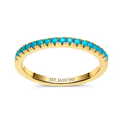 Sif Jakobs Jewellery Women's Gold / Blue Ring Ellera Gold - Turquoise