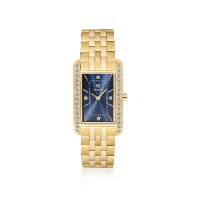 Sif Jakobs Jewellery Women's Gold / Blue Watch Martina Gold, Blue In Gold/blue