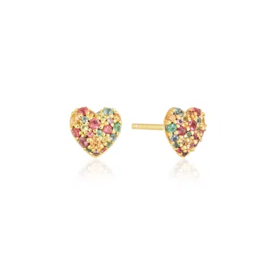 Sif Jakobs Jewellery Women's Gold Earrings Caro Rainbow