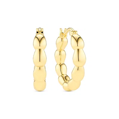 Sif Jakobs Jewellery Women's Gold Earrings Goccia Cerchi Pianura - Medio - Grande