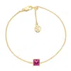 Sif Jakobs Jewellery Women's Gold / Pink Bracelet Ellera Quadrato - Gold & Pink In Multi