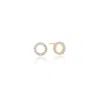 Sif Jakobs Jewellery Women's Gold / White Earrings Biella Uno Gold & White In Multi