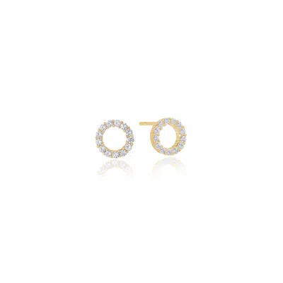 Sif Jakobs Jewellery Women's Gold / White Earrings Biella Uno Gold & White In Multi