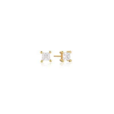 Sif Jakobs Jewellery Women's Gold / White Earrings Ellera Quadrato Gold White In Multi