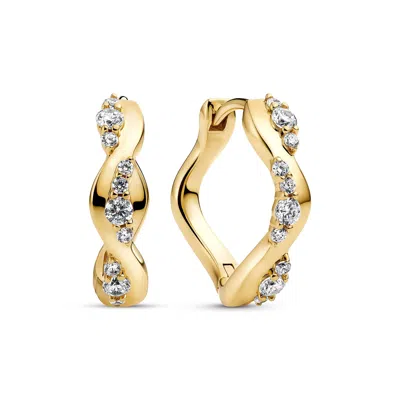 Sif Jakobs Jewellery Earrings Ellera Waves Altro Creolo In Gold