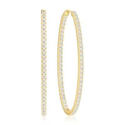 Sif Jakobs Jewellery Women's Gold / White Earrings Ellisse Gold Multi Grande