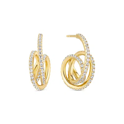 Sif Jakobs Jewellery Women's Gold / White Earrings Spirale - Gold - Piccolo