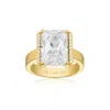 Sif Jakobs Jewellery Women's Gold / White Gold Plated Ring Roccanova White Zirconia In Multi