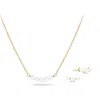 Sif Jakobs Jewellery Women's Gold / White Perla Set - Gold Plated In Multi