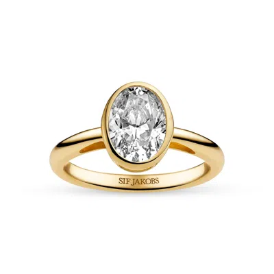 Sif Jakobs Jewellery Ring Sardinien Ovale Grande In Gold