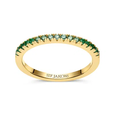 Sif Jakobs Jewellery Women's Green / Gold Ring Ellera Gold - Green In Multi