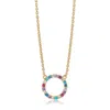 Sif Jakobs Jewellery Women's Necklace Biella Gold Rainbow In Yellow