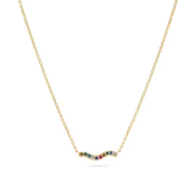 Sif Jakobs Jewellery Women's Necklace Ellera Waves - Gold - Multicolor