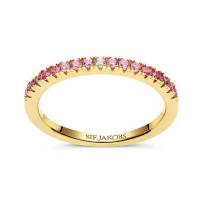 Sif Jakobs Jewellery Women's Pink / Purple / Gold Ring Ellera Gold - Pink Gradient In Multi