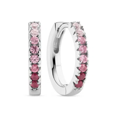 Sif Jakobs Jewellery Women's Pink / Purple / Silver Earrings Ellera - Silver & Pink