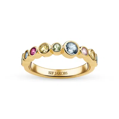 Sif Jakobs Jewellery Women's Ring Sardinien - Multicolour -gold