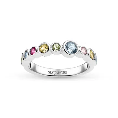 Sif Jakobs Jewellery Women's Ring Sardinien - Silver - Multicolour In Metallic