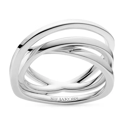 Sif Jakobs Jewellery Women's Ring Spirale Pianura - Sterling Silver