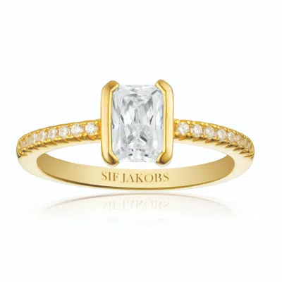 Sif Jakobs Jewellery Women's Silver / Gold Zirconia Ring Roccanova Piccolo In Multi