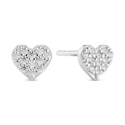 Sif Jakobs Jewellery Women's Silver / White Earrings Cuore - Silver