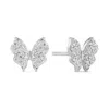 Sif Jakobs Jewellery Women's Silver / White Earrings Farfalla - Silver