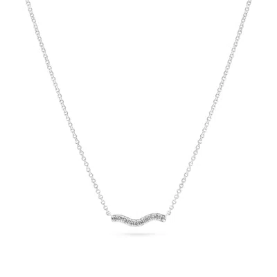 Sif Jakobs Jewellery Women's Silver / White Necklace Ellera Waves - Silver - White