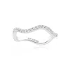 Sif Jakobs Jewellery Women's Silver / White Ring Ellera Waves - Silver - White