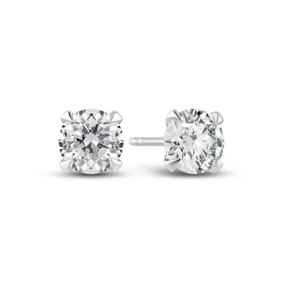 SIF JAKOBS JEWELLERY WOMEN'S SOLITAIRE EARRINGS VENICE - WITH LAB-GROWN DIAMONDS - WHITE GOLD - GRANDE