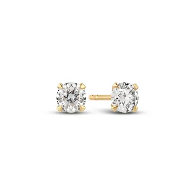 SIF JAKOBS JEWELLERY WOMEN'S SOLITAIRE EARRINGS VENICE - WITH LAB-GROWN DIAMONDS - YELLOW GOLD - PICCOLO
