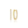 Sif Jakobs Jewellery Women's White / Gold Earrings Ellisse Gold White Piccolo In Multi