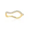 Sif Jakobs Jewellery Women's White / Gold Ring Ellera Waves - Gold - White