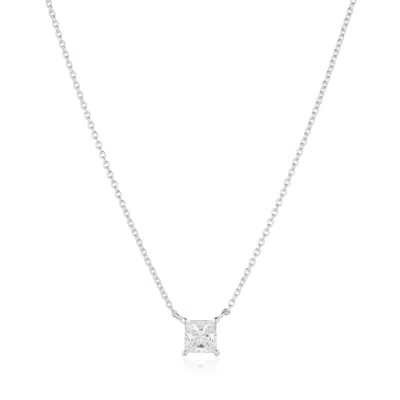 Sif Jakobs Jewellery Women's White / Silver Necklace Ellera Quadrato Silver White In Multi