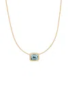 Sig Ward 14k Yellow Gold Aquamarine Necklace In Blue