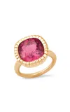 Sig Ward 14k Yellow Gold Tourmaline Ring In Pink