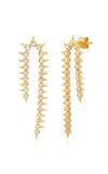 Sig Ward Orbis 14k Yellow Gold Diamond Earrings