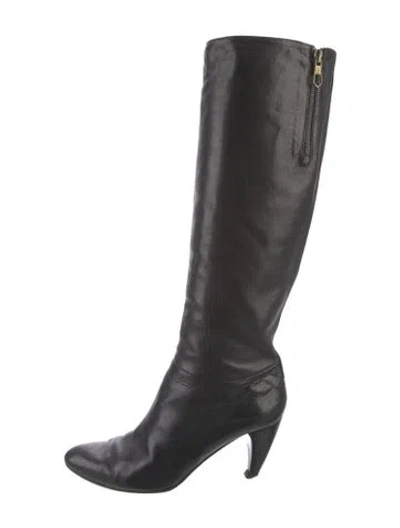 Pre-owned Sigerson Morrison Leather Boots In Black