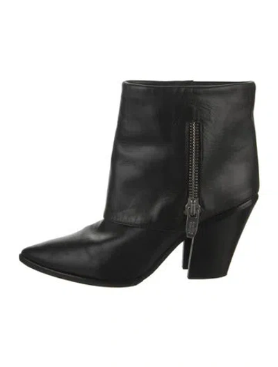 Pre-owned Sigerson Morrison Leather Boots In Black