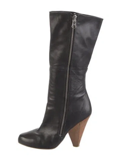 Pre-owned Sigerson Morrison Leather Boots In Black